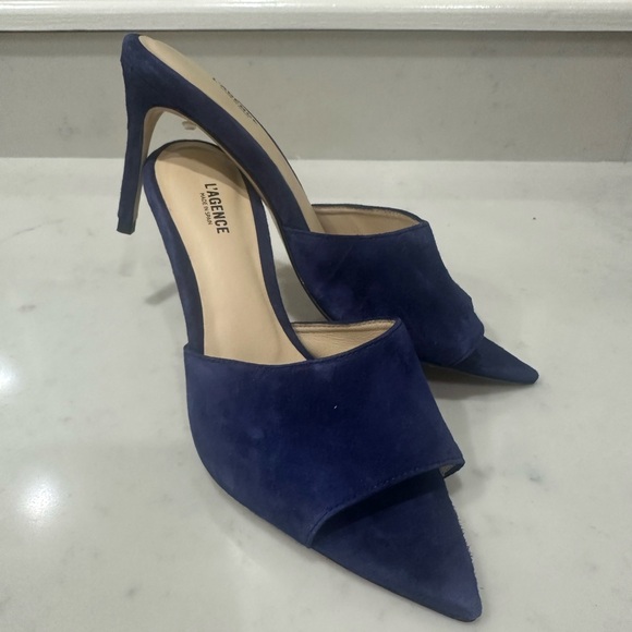 New L’agence Lolita suede mules size 37.5 EU - Picture 3 of 5